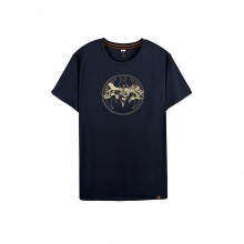 Batman Series: Golden Logo Tee (Navy, Size XS)