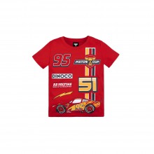 Cars 3: Kids Tee 08 (Red, Size 150) - Racing Lightning McQueen