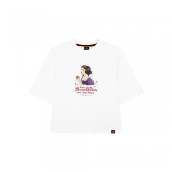 Disney Princess Series: Snow White Women Tee (White, Size XL)