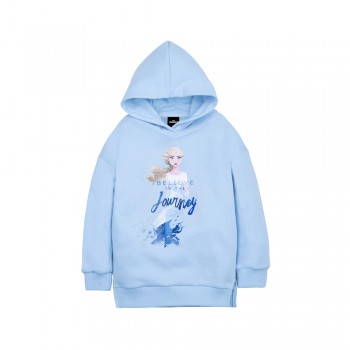 Frozen 2 Series: Elsa Kids Hoodie (Blue, Size 140)