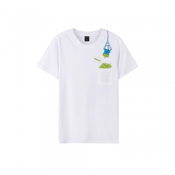 Pixar Series Aliens Pocket Tee (White, Size, M)