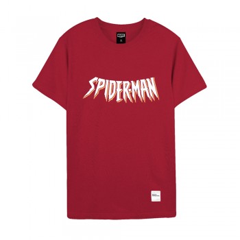 Spider-Man Series Spider Web Tee (Red, Size L)