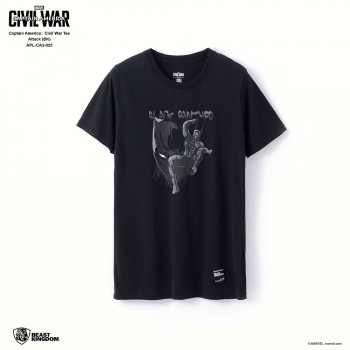 Marvel Captain America: Civil War Tee Attack - Black, Size XS (APL-CA3-025)