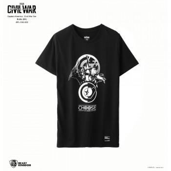 Marvel Captain America: Civil War Tee Battle - Black, Size S (APL-CA3-023)