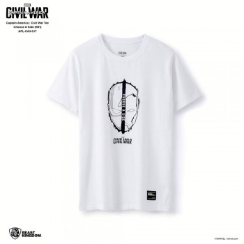 Marvel Captain America: Civil War Tee Choose A Side - White, Size M (APL-CA3-017)